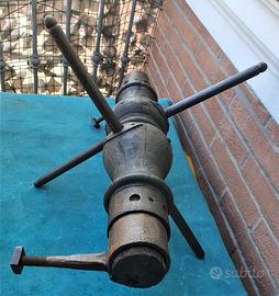 1800 Antico attrezzo agricolo x carro ferro legno