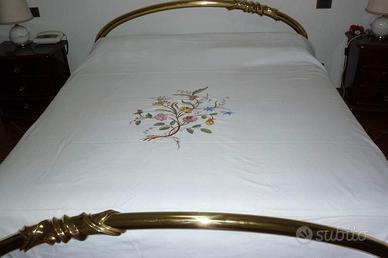 LETTO MATRIMONIALE IN OTTONE  “LIPPARINI”