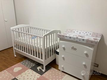 Culla e cassettiera/fasciatoio Azzurra Design