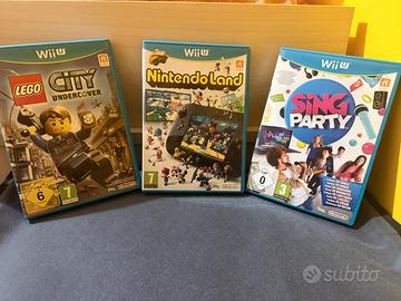 Lotto 3 giochi Games per Nintendo Wii U WiiU