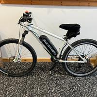 mountain bike fatta diventare e- bike