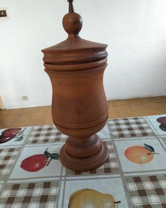 vaso in legno tornito 