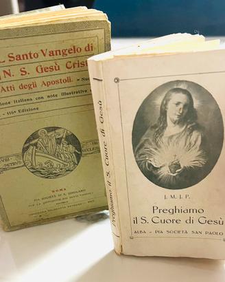 Lotto 2 libri antichi religiosi 1917 e 1929 - Ed.