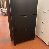 Scarpiera a tre scomparti