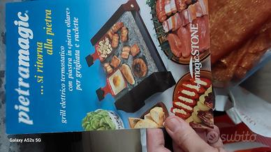 grill elettrico con pietra ollare più raclette