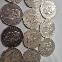 Lotto 11 monete 5 Lire Regno d’Italia argento 900