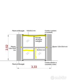 Cancello zincato in rete keller