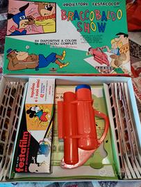 Proiettore Festacolor + 126 diapositive Disney e H