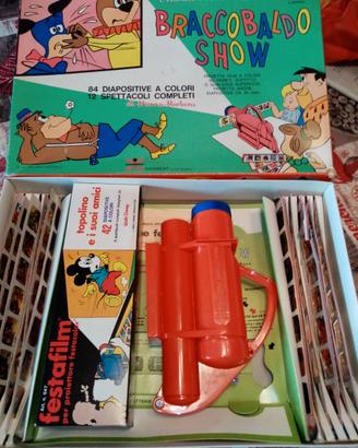 Proiettore Festacolor + 126 diapositive Disney e H