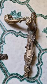 Set 8 Coppie Maniglie Vintage in Ottone Lavorato