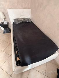 Letto singolo con contenitore