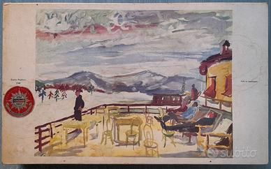 Cinzano Scatola Legno Antica 1957 Enrico Paulucci