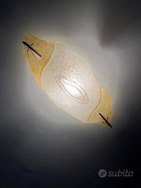 Applique in vetro di Murano e ottone