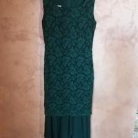 Vestito da cerimonia donna vintage merlettato con
