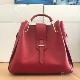 Borsa Vera Pelle Rossa