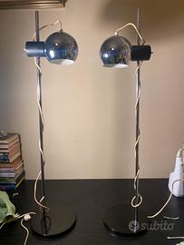 Coppia Lampade  Tavolo Goffredo Reggiani Space Age