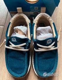 Scarpa bambino blu bianca HeyDude taglia 27