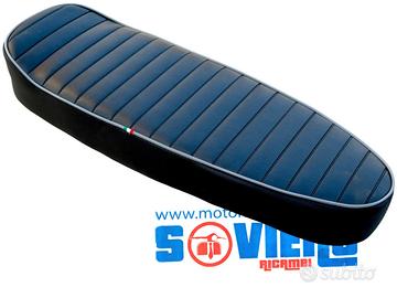 Sella Sport nera rigo grigio modello Cobra Vespa