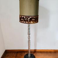 Lampada da terra n vetro di Murano e marmo vintage