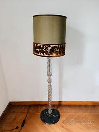 Lampada da terra n vetro di Murano e marmo vintage