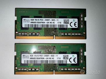 Kit 8GB RAM DDR4 SODIMM (2x4GB)