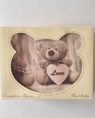 Lenzuola lettino Teddy Love - NUOVO