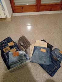 lotto di 11 jeans vintage 