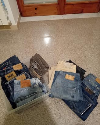 lotto di 11 jeans vintage 