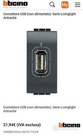 bticino L4285 prese usb Living Light