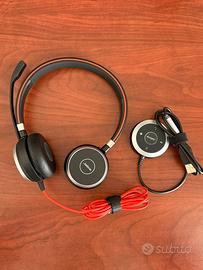 Cuffie Jabra Evolve 40 + comando USB + custodia