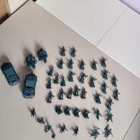 Modellini soldati e mezzi fanteria tedesca 2WW