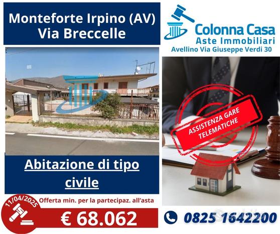 Appartamento con due terrazzi a Monteforte Irpino