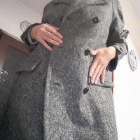 cappotto doppio petto spigato  longuette anni 80