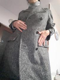 cappotto doppio petto spigato  longuette anni 80