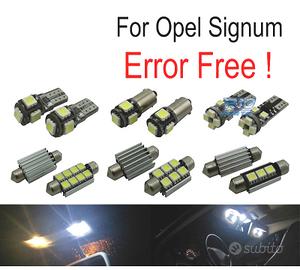 KIT 12 LAMPADE LED INTERNE PER OPEL SIGNUM 03-08
