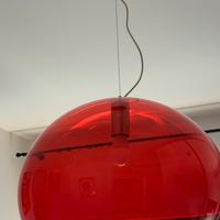 Lampadario Kartell originale rosso