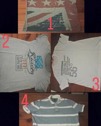 Lotto 4 maglie t shirt XXL 100% COTONE + etichetta