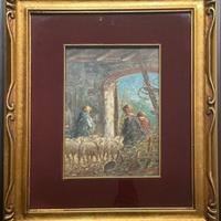 Olio su tela Mario Fattori