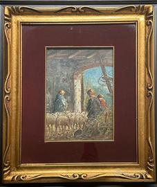 Olio su tela Mario Fattori