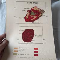 Mappa carta geologica isole Ustica e Alucudi