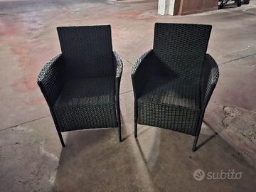 Poltrone da esterno in rattan