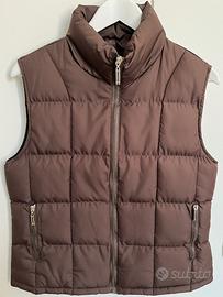 Gilet trapuntato marrone donna Tg L