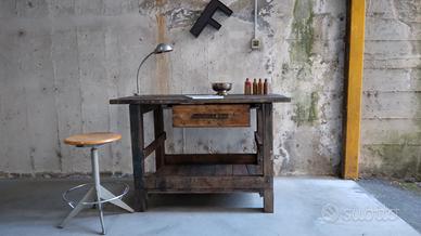 Banco officina in legno 