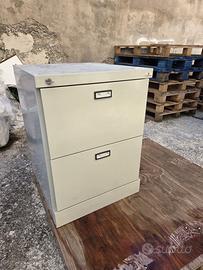 Contenitore schedario da ufficio 2 cassetti