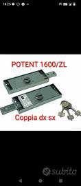 2 coppie serrature dx sx per serranda, Nuovo 