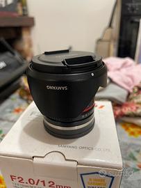 Samyang 12mm F2.0 Obiettivo per Sony E