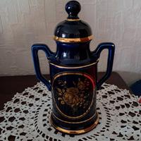 vasetto ceramica blu