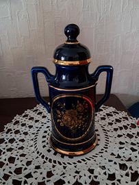 vasetto ceramica blu