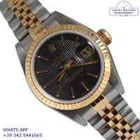 Rolex Datejust 69173 Ladies 26MM black Tapestry