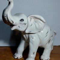 Enorme elefante vintage ceramica con filettature